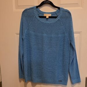 Michael Kors Sky‎ Blue Women's Knit Crew Neck Sweater